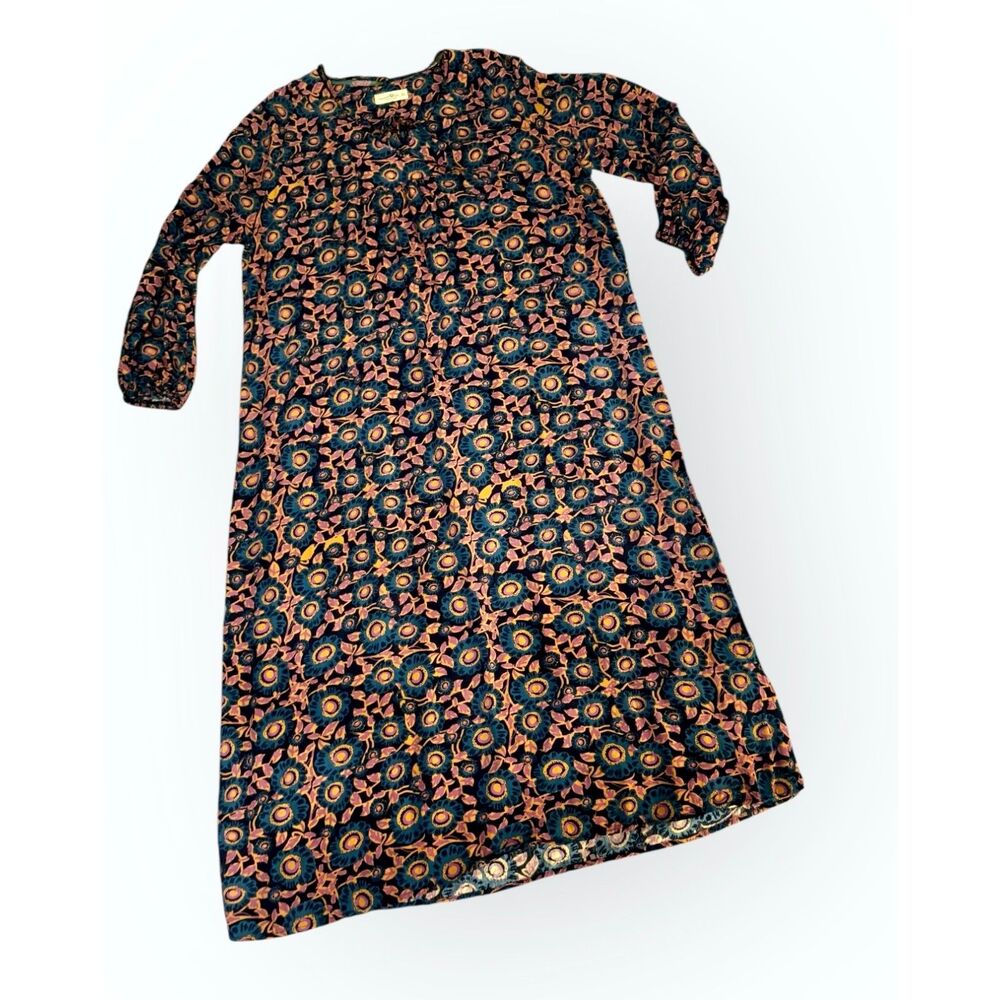 NATURAL LIFE Navy and Pink Floral Maxi Dress - Picture 12 of 13